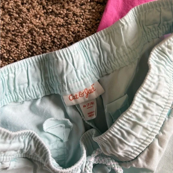 Lot of 4 cat and jack girls Bermuda pull on short size medium 7/8 - Picture 5 of 5